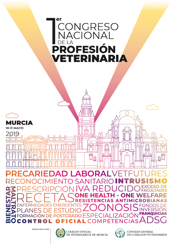 Abierto el plazo de inscripción para el I Congreso Nacional de la Profesión Veterinaria se celebrará el 10 y 11 de mayo de 2019 en Murcia