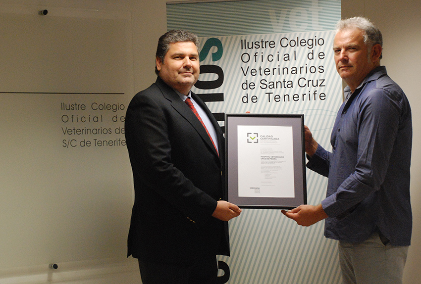 El Colegio de Veterinarios de Tenerife impulsa las certificaciones de calidad para clínicas y hospitales
