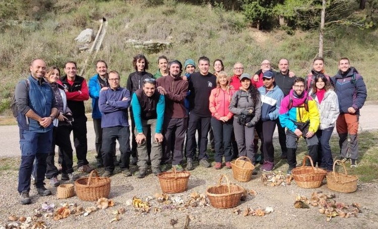 Veterinarios de Huesca participaron en la jornada micológica desarrollada en Tormos y Alerre