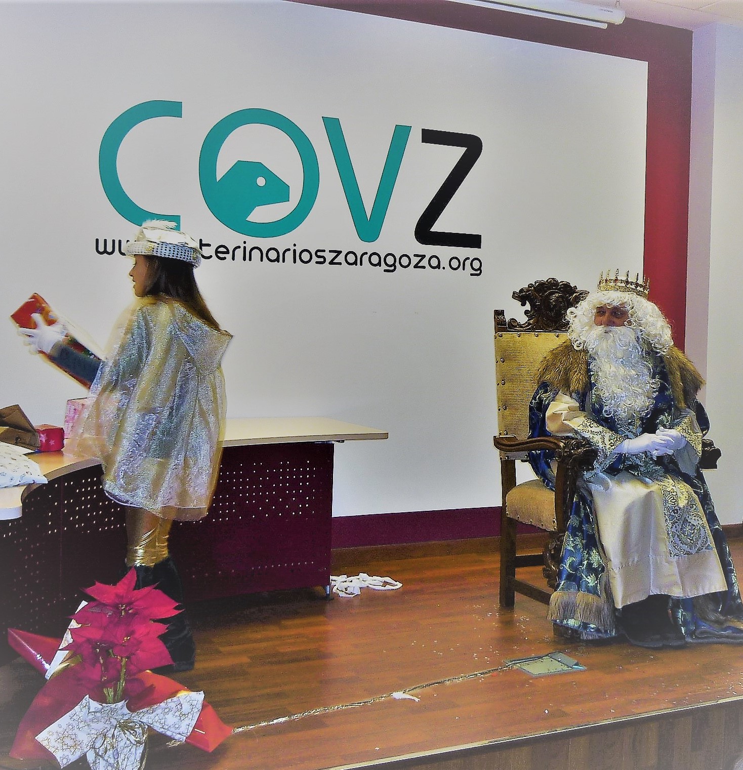 Su Majestad el Rey Melchor visita el Colegio de Veterinarios de Zaragoza