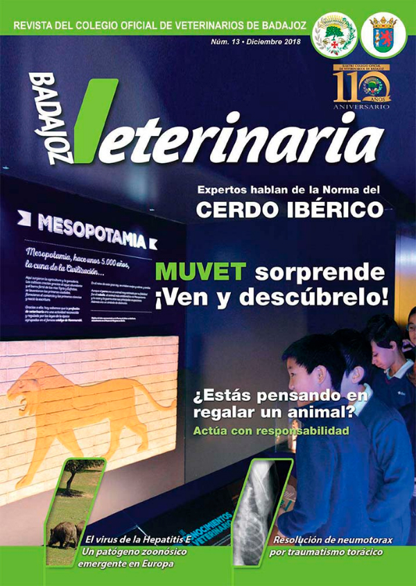 Ya está disponible el número 13 de la revista ‘Badajoz Veterinaria’
