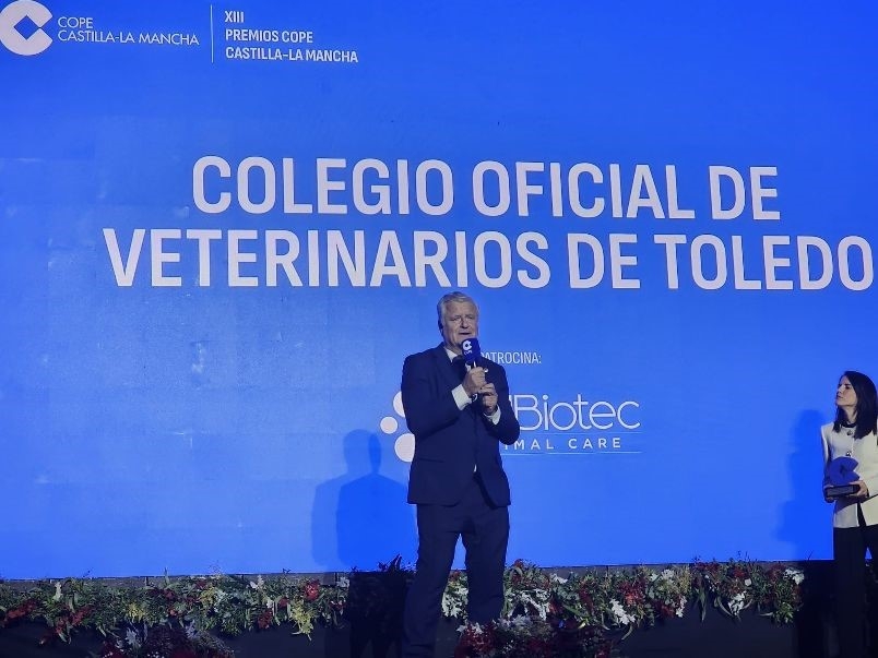 La cadena COPE premia al Colegio de Veterinarios de Toledo por “su papel fundamental en la salud pública” de la provincia