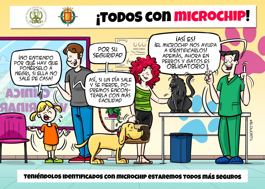 El Ayuntamiento de Valladolid y el Colegio de Veterinarios ponen en marcha la campaña ‘¡Todos con microchip!’